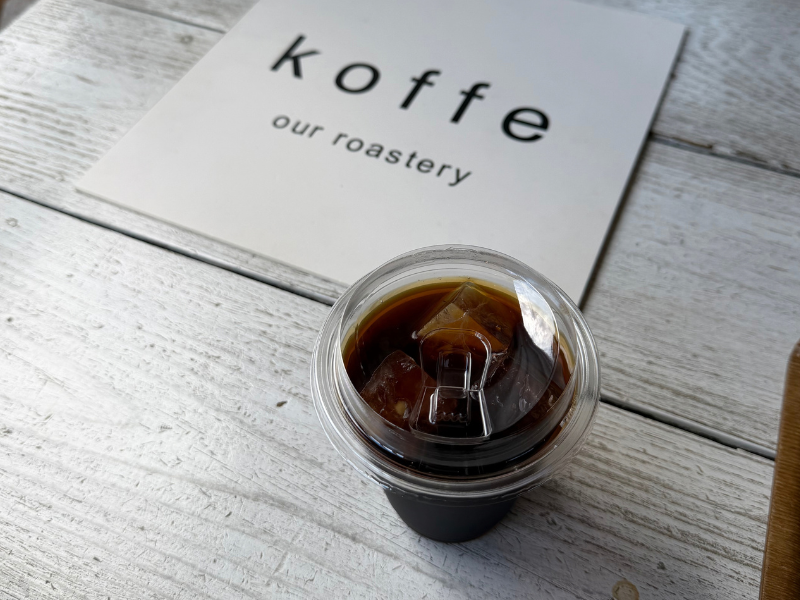 koffeのテイクアウトアイスコーヒー